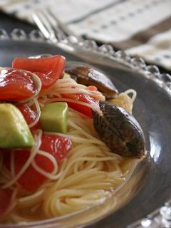 アサリと夏野菜の冷製パスタ☆-レシピのメイン写真