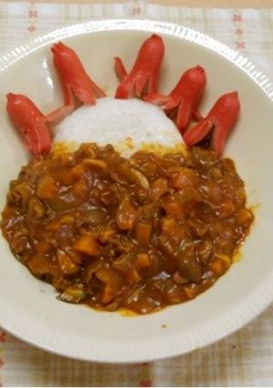 せんいたっぷりタコさんカレー-レシピのメイン写真