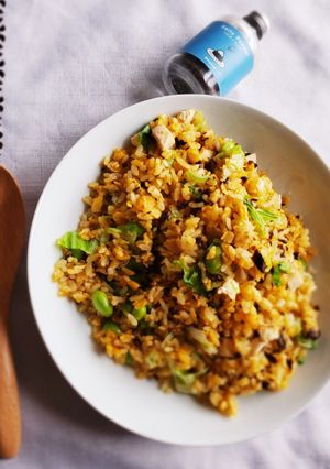 高菜と蒸し鶏のレタスチャーハン-レシピのメイン写真