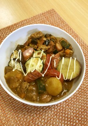 栄養たっぷりカレー2種盛-レシピのメイン写真