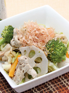 温野菜(冷製でも)と豚肉のごちそうサラダ-レシピのメイン写真