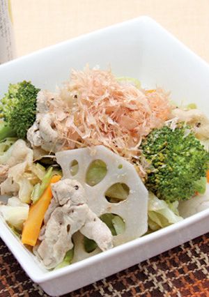 温野菜（冷製でも）と豚肉のごちそうサラダ-レシピのメイン写真