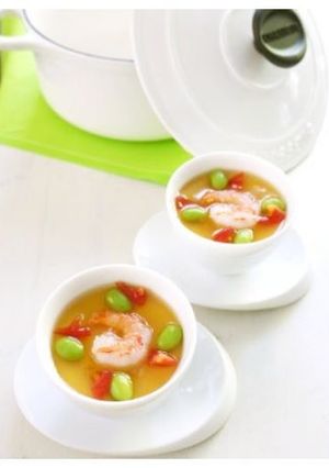喉ごし爽やか♪冷やし茶碗蒸し(4人分)-レシピのメイン写真