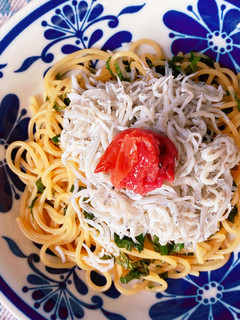 *梅しらす大葉のバター醤油パスタ*-レシピのメイン写真