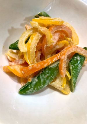 糖質オフ パプリカの胡麻マヨ和え-レシピのメイン写真