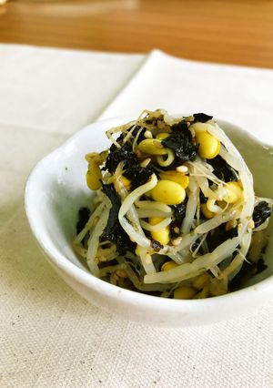 簡単！すぐでき！もやしと韓国のりのナムル-レシピのメイン写真