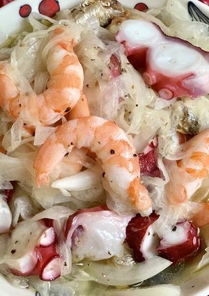 海老・タコ・オイルサーディンのマリネ-レシピのメイン写真