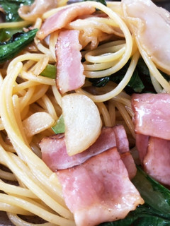 白きくらげと小松菜の和風パスタ-レシピのメイン写真