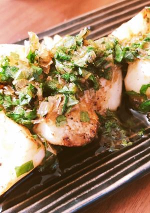 長芋焼き〜大葉、鰹節をのせて〜-レシピのメイン写真