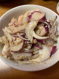 レッドオニオンの和風サラダ-レシピのメイン写真