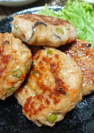 栄養満点！野菜たっぷり和風つくねバーグ-レシピのメイン写真