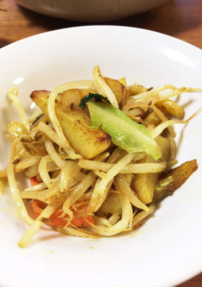 じゃがいもともやしのスパイス炒め-レシピのメイン写真
