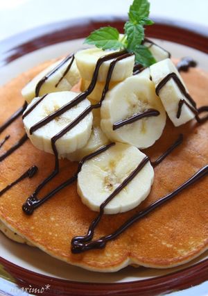 チョコバナナパンケーキ-レシピのメイン写真