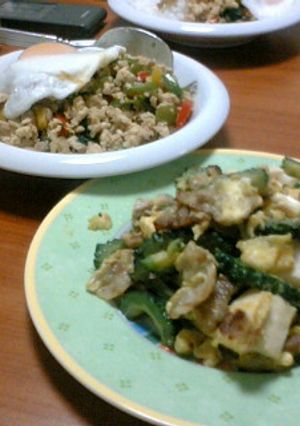 タイ風チキンバジル炒めご飯！-レシピのメイン写真