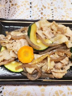 干し野菜と豚バラの炒め煮-レシピのメイン写真