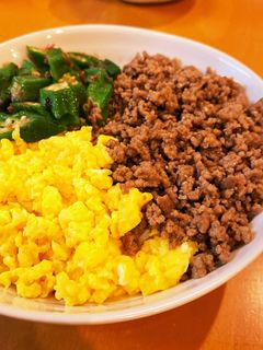 簡単☆3色そぼろ丼-レシピのメイン写真