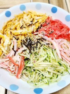 ズッキーニで冷やし中華はじめました!-レシピのメイン写真