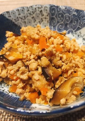 野菜入り鶏そぼろ-レシピのメイン写真