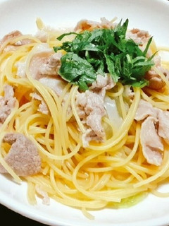 大葉と豚バラのさっぱり冷製パスタ-レシピのメイン写真