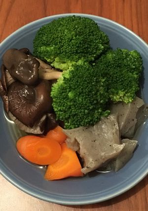 ブロッコリーとひらたけと蒟蒻の炊いたん-レシピのメイン写真