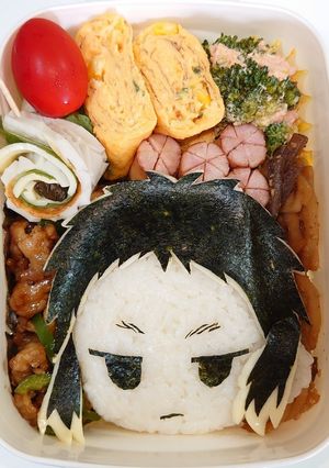 文豪ストレイドッグス芥川龍之介♪キャラ弁-レシピのメイン写真