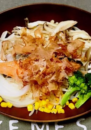 お皿にのせるだけ☆鮭と野菜のレンチン-レシピのメイン写真