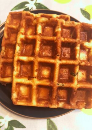 ホットケーキミックスでケークサレワッフル-レシピのメイン写真