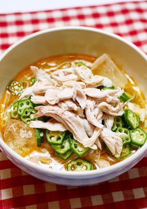 ささみとオクラの素麺-レシピのメイン写真
