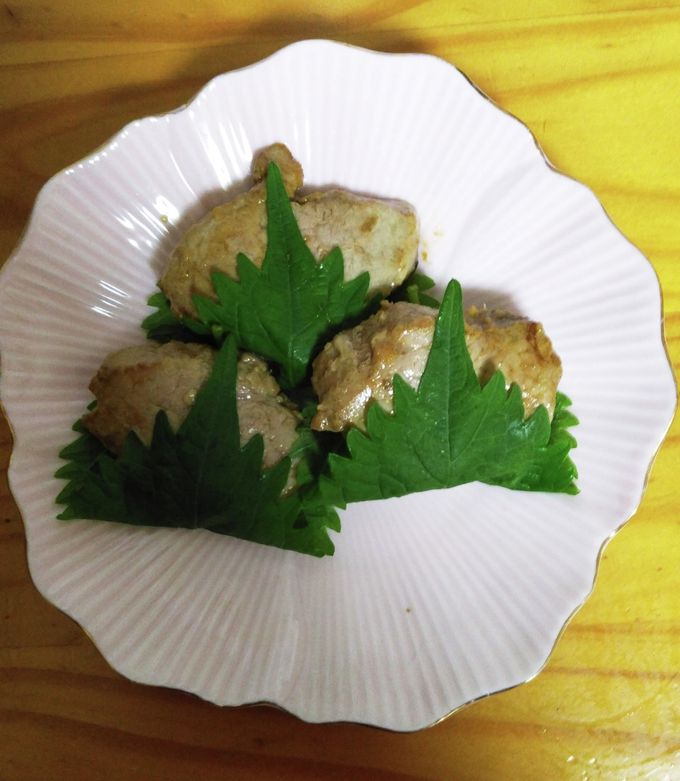 簡単！膵炎＆肝機能に優しいヒレの大葉巻き-レシピのメイン写真