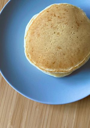 甘さ控えめ！卵牛乳なしの少量ホットケーキ-レシピのメイン写真