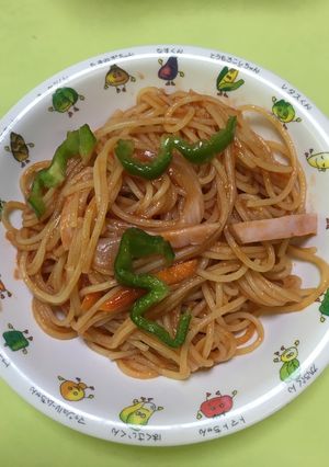 【保育園給食】スパゲティ—ナポリタン-レシピのメイン写真