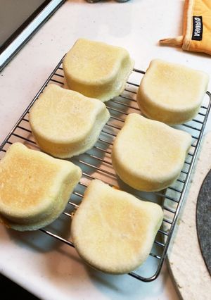 ネコ型イングリッシュマフィン-レシピのメイン写真