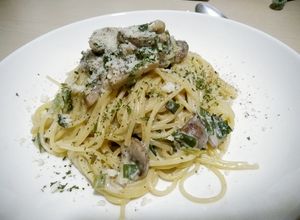 ドイツのマッシュルームクリームのパスタ-レシピのメイン写真