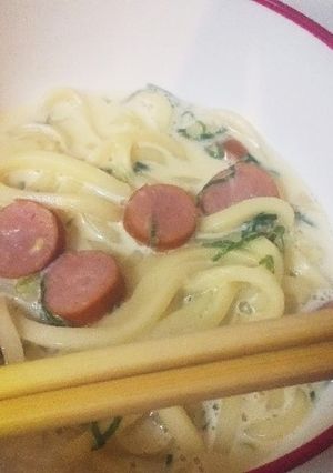 カルボナーラ風うどん-レシピのメイン写真