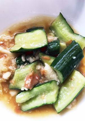 簡単！麺棒なし叩ききゅうりマグカップで！-レシピのメイン写真