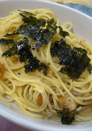 簡単！梅おろしらすスパゲティ-レシピのメイン写真