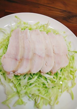 レンジで４分簡単サラダチキン-レシピのメイン写真