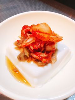 ザーサイとキムチの冷奴-レシピのメイン写真