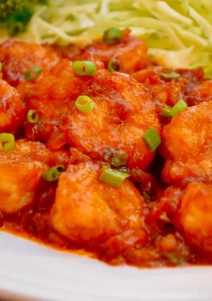 食欲増進！海老チリ-レシピのメイン写真