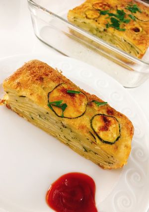 じゃがいもとズッキーニのオムレツ-レシピのメイン写真