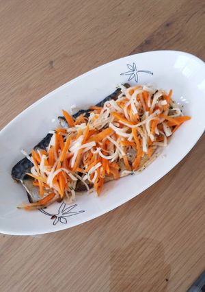 塩サバの野菜ON-レシピのメイン写真