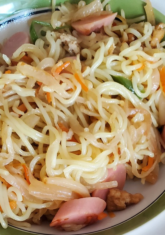 切り干し大根の煮物リメイク！やきそば！-レシピのメイン写真