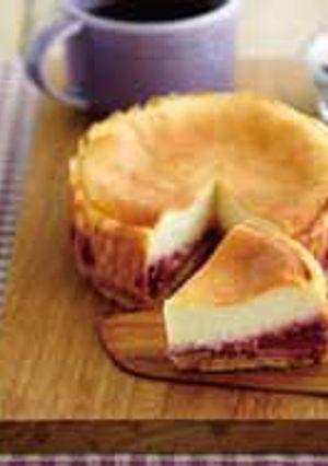 ハスカップのベイクドチーズケーキ-レシピのメイン写真
