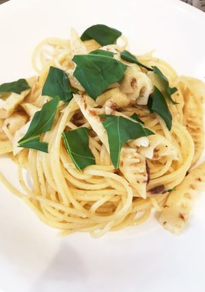 破竹とアンチョビのパスタ-レシピのメイン写真
