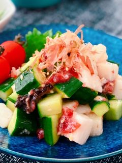 山芋ときゅうりの梅肉和え-レシピのメイン写真