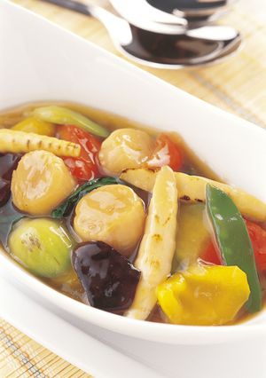 干貝柱と彩り野菜のオイスター炒め-レシピのメイン写真