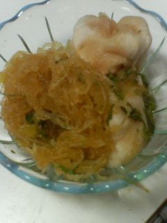 そうめんかぼちゃの酢の物-レシピのメイン写真