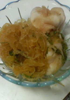 そうめんかぼちゃの酢の物-レシピのメイン写真
