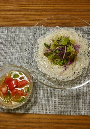 ヨウサマの減塩冷(麺)素麺-レシピのメイン写真