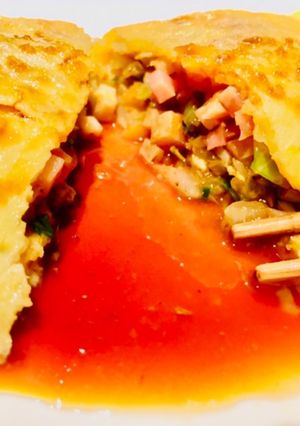 癖になる旨さ♡薄焼きオム♡お好み焼き♡-レシピのメイン写真